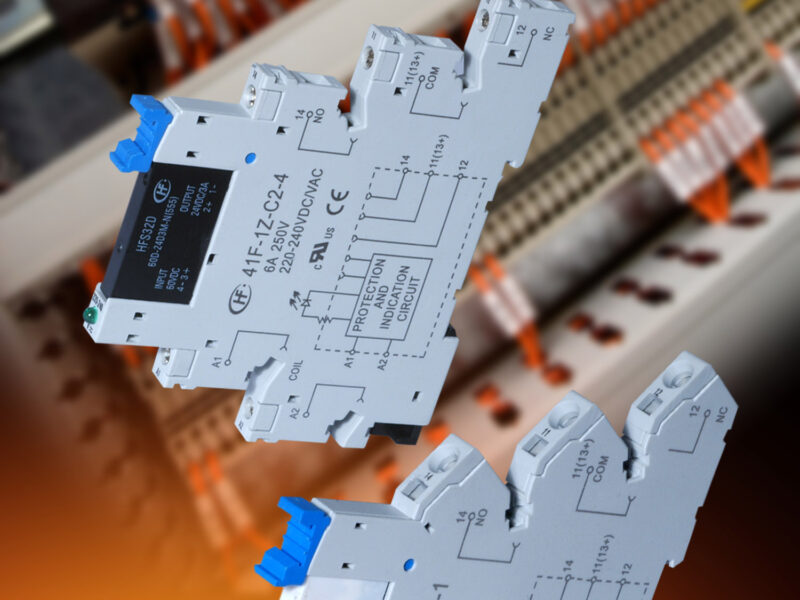 6mm slim relay socket with screwless treatment for speed and safety