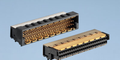 1.0mm MicroSpeed connector in 2-row 90° version support up to 10 Gbit/s