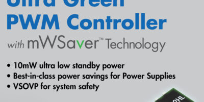 PSR/SSR mixed PWM controller delivers standby power under 10mW for portable device chargers