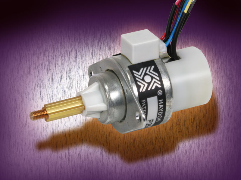Proximity sensor is integrated with one inch can-stack linear actuator