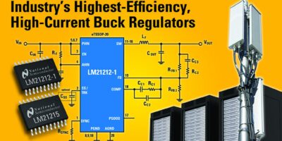High-current buck regulators deliver efficiency of 97 percent for high-performance FPGAs, and ASICs