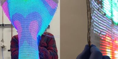 Large woven display for the smart home and IoT