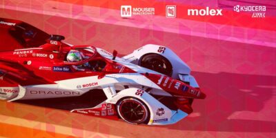 Formule E : Mouser s’associe à l’équipe Dragon / Penske Autosport