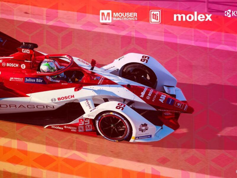 Formule E : Mouser s’associe à l’équipe Dragon / Penske Autosport