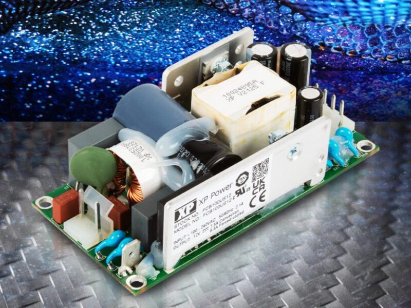 100W open frame AC-DC power supply for industrial and medical designs