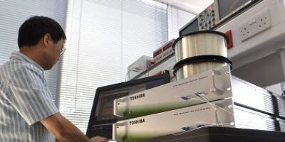 First quantum network for blockchain