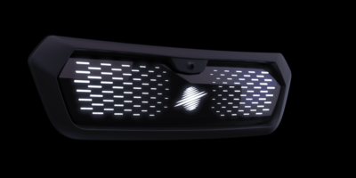 Multifunctional panels replace the radiator grille on e-cars