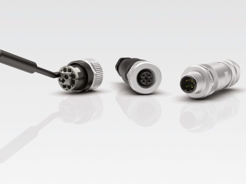 Connecteurs M12 assemblables sur site