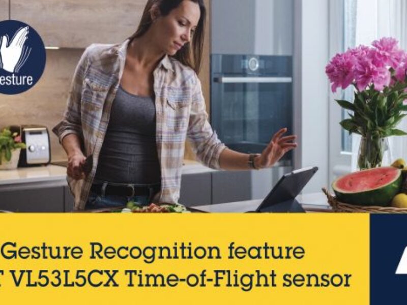 Gesture detection solution offers simple, turnkey touchless control