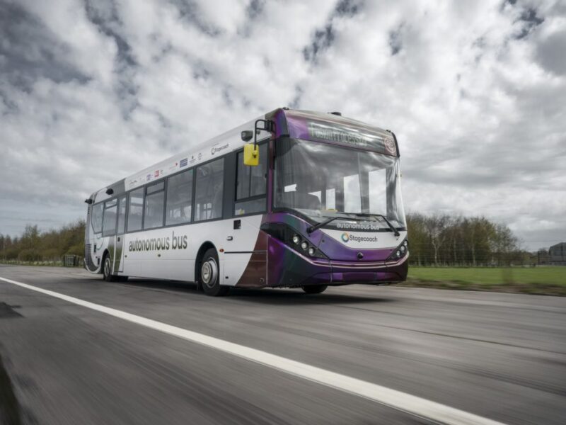First full-sized autonomous bus trial on UK public roads