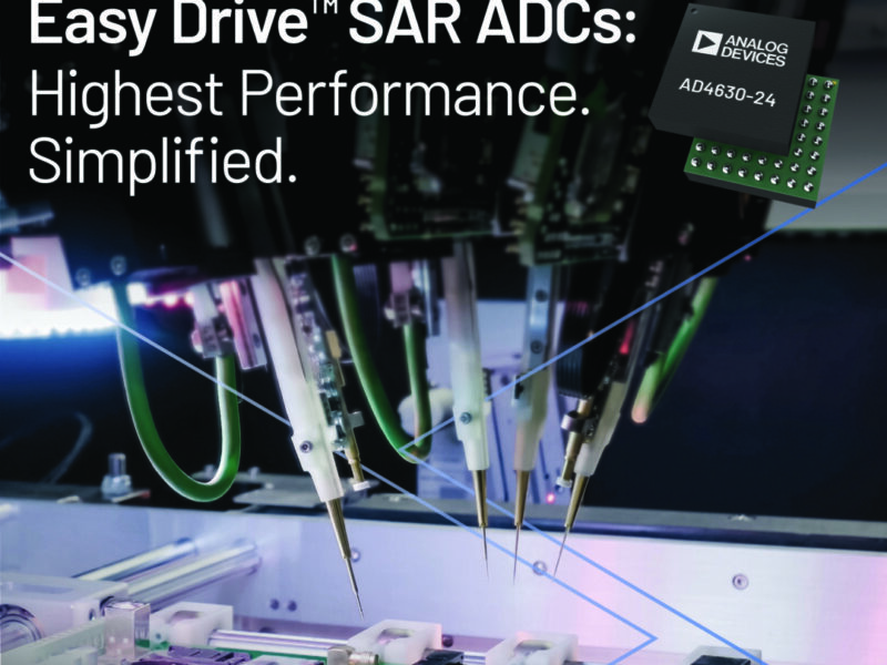 Les nouveaux convertisseurs A/N SAR Easy Drive d’Analog Devices simplifient la tâche des concepteurs