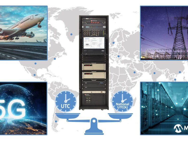 Microchip présente une échelle de temps de haute précision toute intégrée