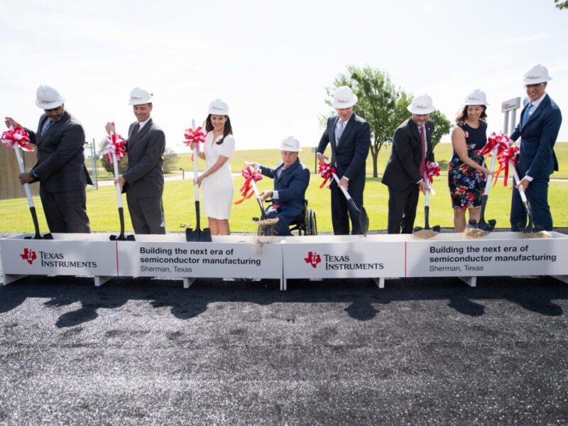 TI breaks ground on 300mm US fab