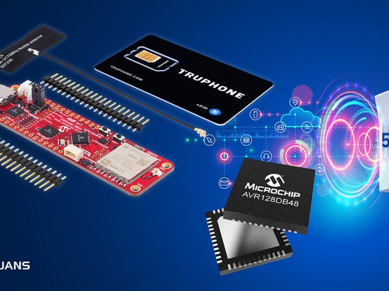 MCU development board connects to 5G LTE-M IoT networks