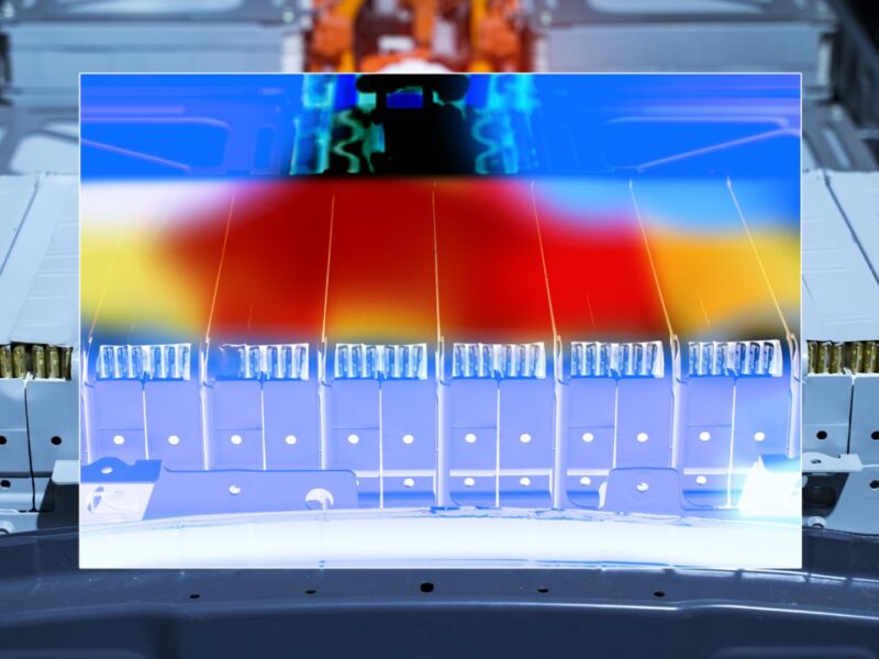 Des caméras thermiques qui surveillent la charge initiale dans la production de batteries