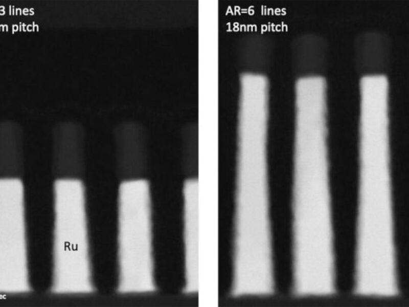Tall metal can almost halve IC’s line resistance, says IMEC