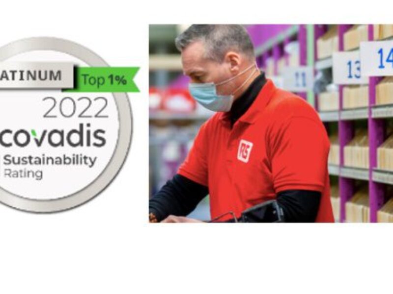 RS Components obtient la médaille EcoVadis Platinum
