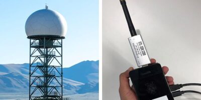 Satellite ground station system uses tiny low-cost receiver module