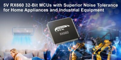 32-bit MCUs operate to 5V, offer superior noise tolerance