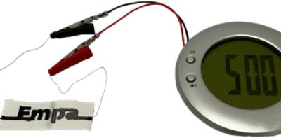 Printed paper battery is activated by water