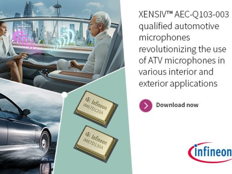 XENSIV™ AEC-Q103-003 automotive-qualified MEMS microphones