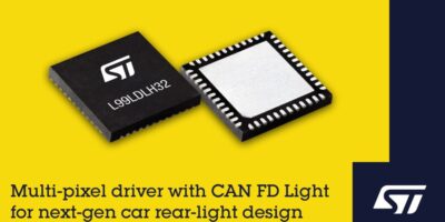 Multi pixel driver has CAN FD Light interface