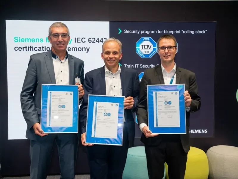 Key cybersecurity certifications for critical infrastructure at Siemens Mobility