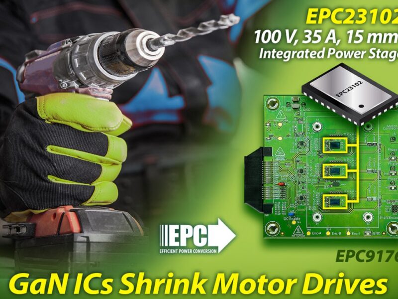 GaN ICs and reference design shrink motor drives