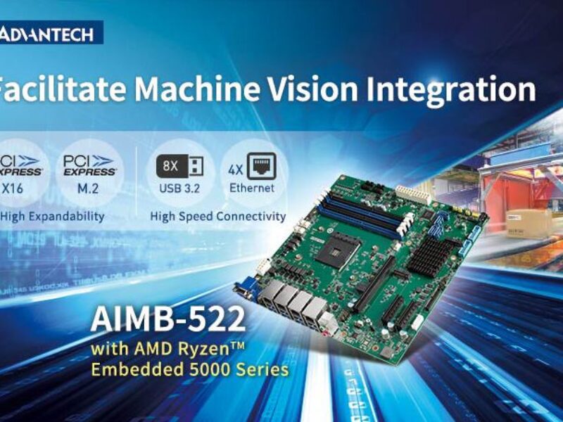 Industrial Micro-ATX motherboard targets AI image processing
