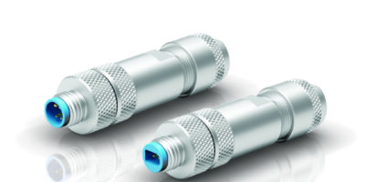 Connecteurs M8 à câbler sur le terrain pour l’Ethernet 1 paire