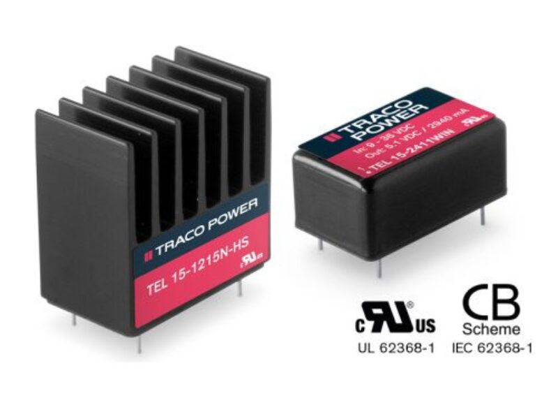 Traco Power annonce des convertisseurs DC/DC 15 W en boîtier DIP-16 ultra-compact