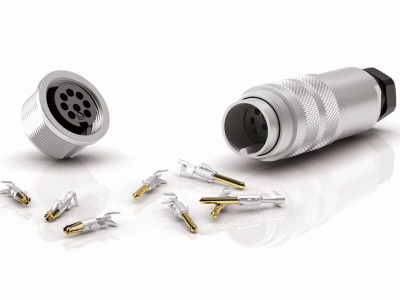 Connecteurs circulaires M16 avec terminaisons à sertir