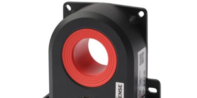 Current transducer with large aperture for automotive test