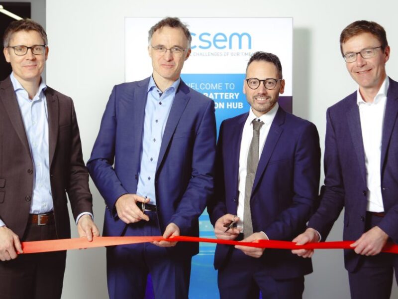 CSEM opens Swiss Battery Innovation Hub