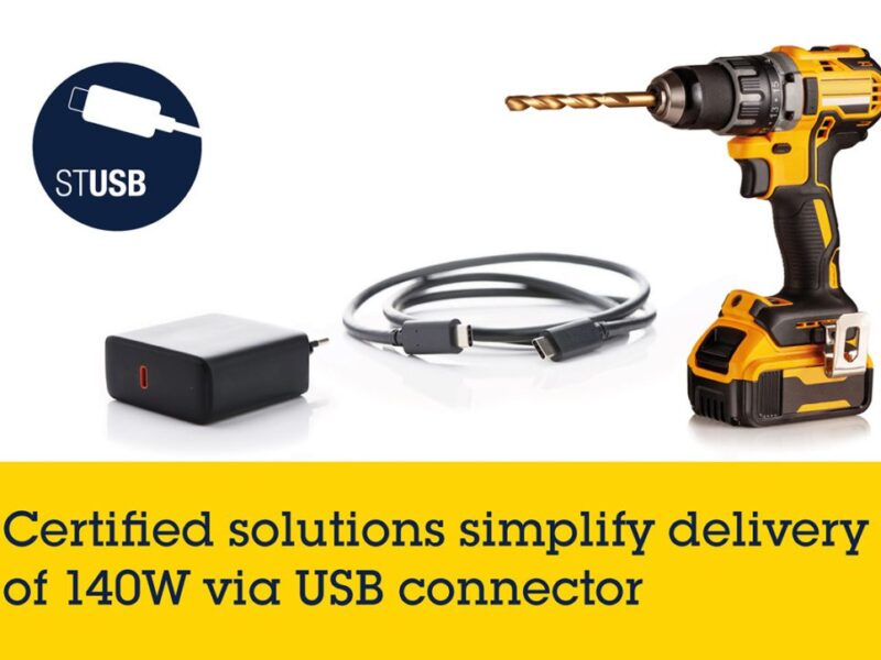 STMicroelectronics earns USB-IF certification for USB PD EPR ICs