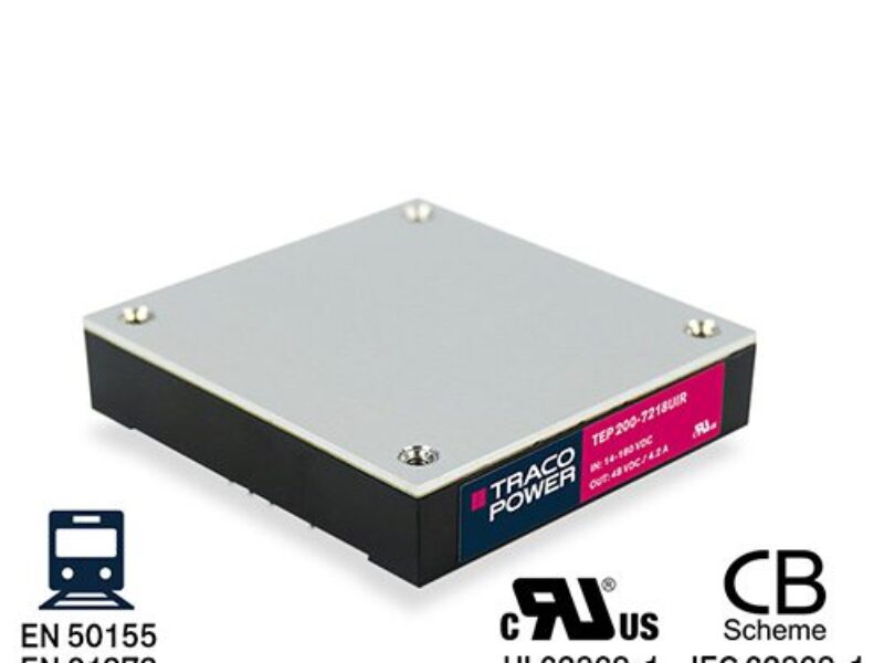 Convertisseurs CC/CC de 150 W et 200 W à plage de tension d’entrée 12:1 ultra-large