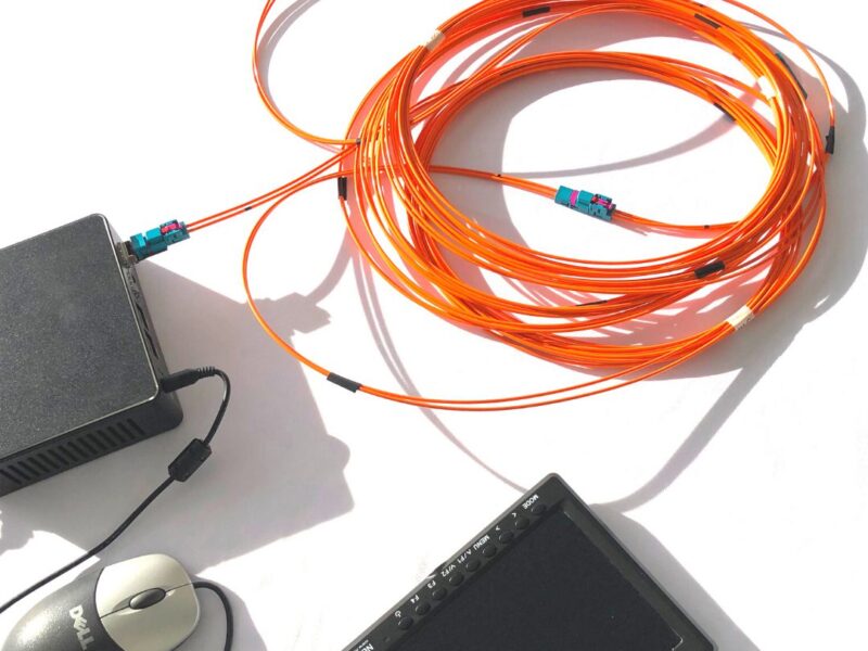 Fibre optics for high-speed Ethernet in the car