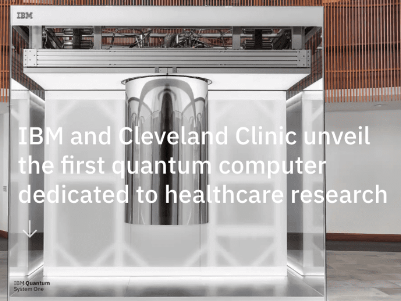 First Quantum Computer Dedicated to Healthcare Research