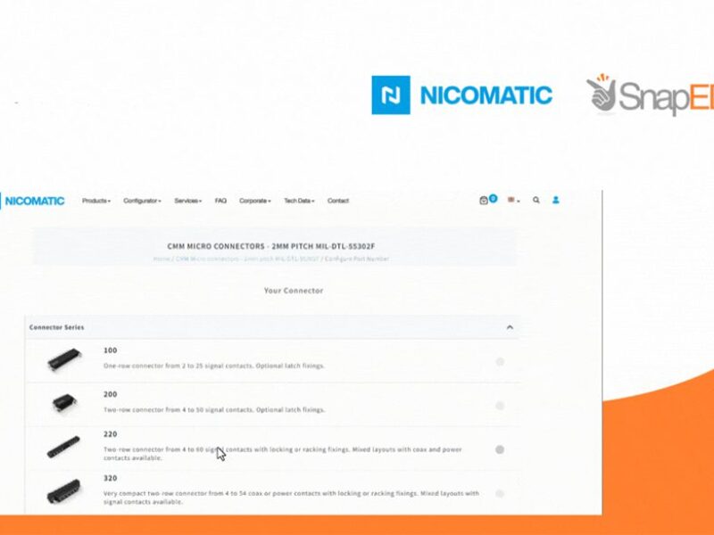 SnapEDA CAD models for over 8 million Nicomatic connectors