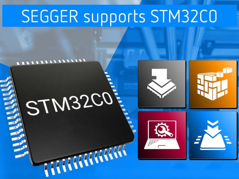 SEGGER adds support for cost-effective STM32C0 MCUs.