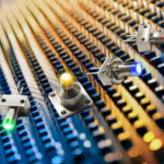 Visible LEDs in fibre optic housings