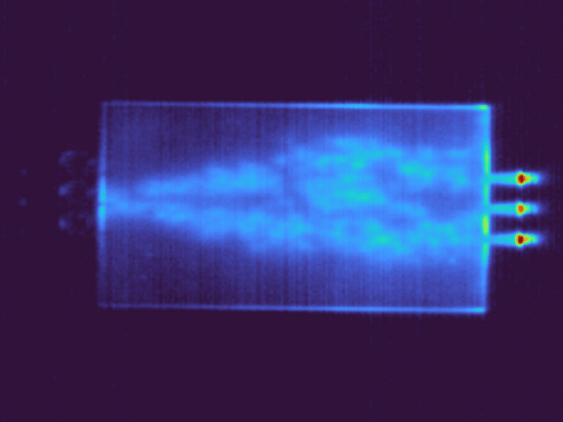 Lithography-free photonic processor for AI