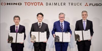 Commercial vehicle quartet pools resources for tech development