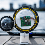 A battery-free, wireless underwater camera