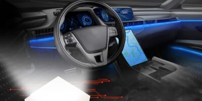 RGB chip LED for automotive interiors cuts color mixing