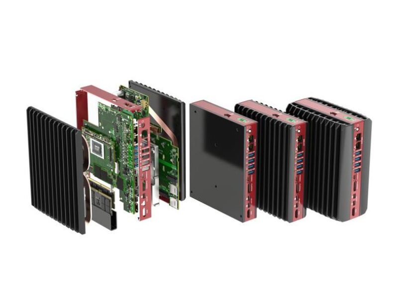 Un petit boîtier IPC Edge-AI sans ventilateur intègre des accélérateurs Hailo-8