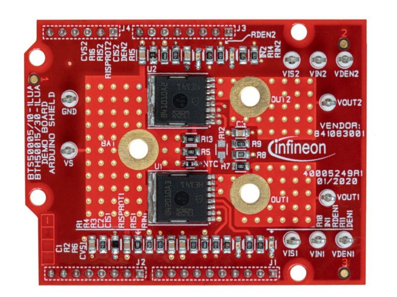 Fusibles électroniques 12, 24V et 48V pour VE avec Arduino Shield