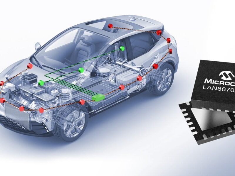 Microchip annonce ses premiers composants Ethernet 10BASE-T1S qualifiés pour l’automobile