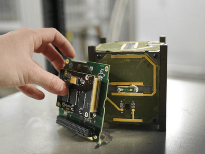 Radiation Monitoring in Space with a 1U CubeSat