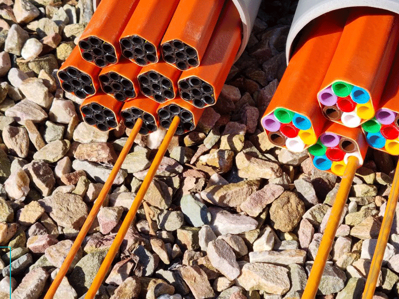 Fibre cables with record reduced diameter and 90% recycled plastic